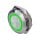 Ultraflacher Drucktaster aus Edelstahl Ø22mm Ringbeleuchtung Grün Tastend