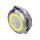 Ultraflacher Drucktaster aus Edelstahl &Oslash;22mm Ringbeleuchtung Gelb Tastend