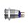 Edelstahl Druckschalter &Oslash;19mm Flach LED Ring Gr&uuml;n