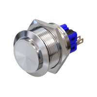 Stainless steel push-button Ø0.99 inch Projecting