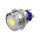 Ø25mm flacher Edelstahl-Schalter mit gelber LED Punktbeleuchtung