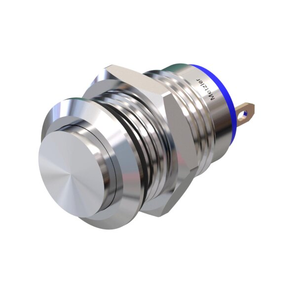 Stainless-steel push-button &Oslash; 12 mm // 0.5 inch elevated surface