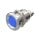 Edelstahl LED Kontroll Leuchte &Oslash;12mm Blau