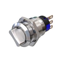 Stainless steel rotary switch Ø0.75 inch Two...